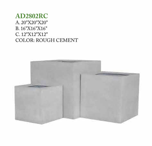 FICONSTONE COLLECTION - SQUARE AD2802 ROUGH CEMENT