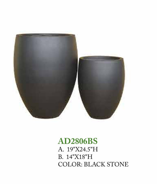 FICONSTONE COLLECTION - VASE AD2806 BLACKSTONE