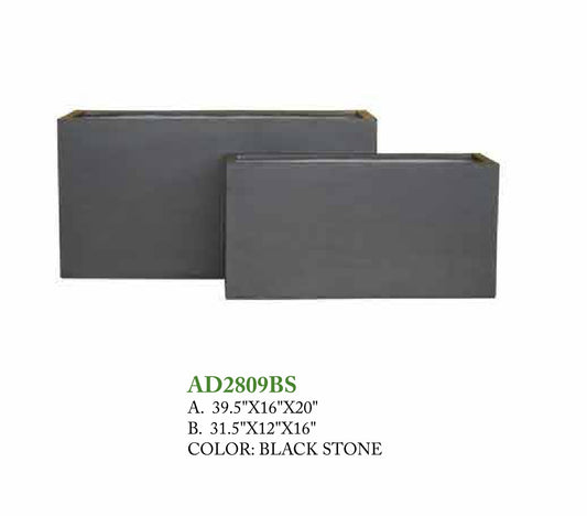 FICONSTONE COLLECTION - RECTANGLE AD2809 BLACK STONE